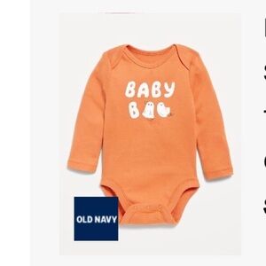 Old Navy Orange 'Baby Boo' Bodysuit